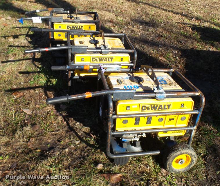 image for item L7180 (3) DeWalt DG6000 generators