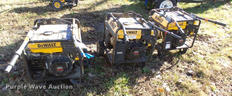 image for item L7180 (3) DeWalt DG6000 generators