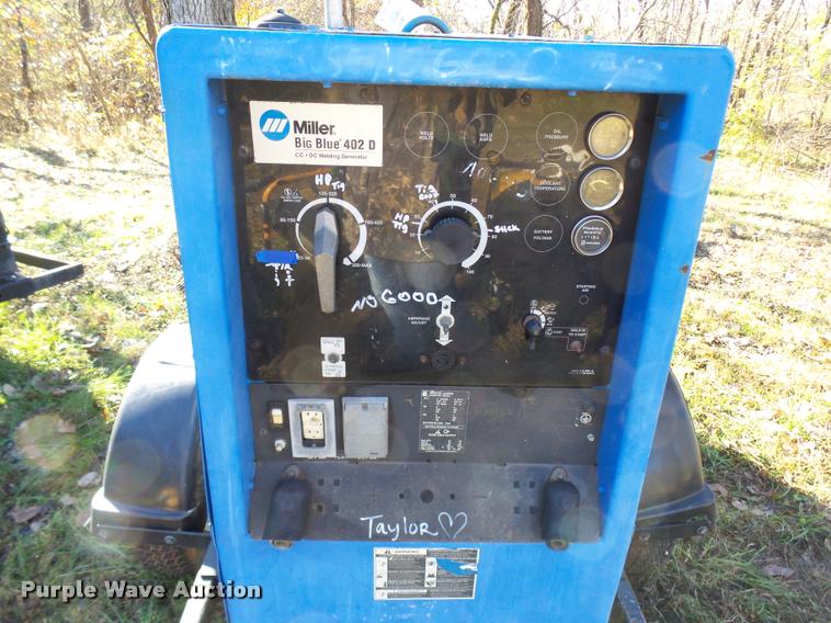 image for item L7181 Miller Big Blue 402D welder/generator