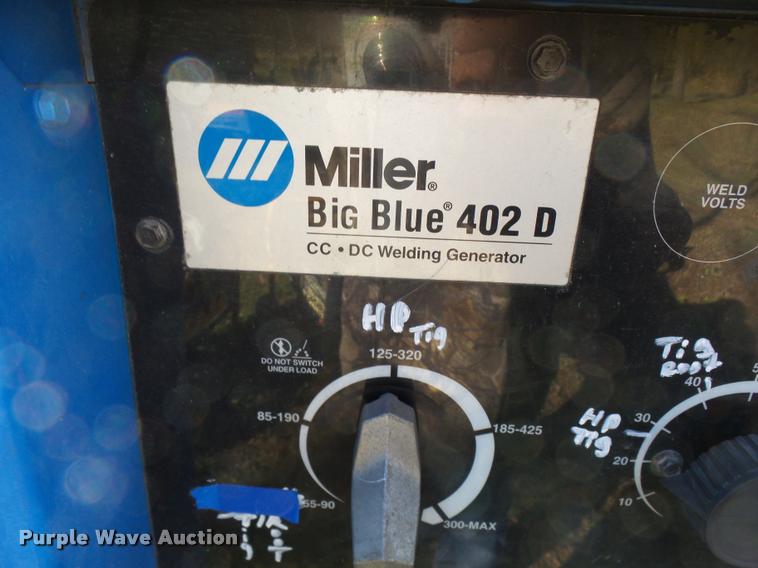 image for item L7181 Miller Big Blue 402D welder/generator