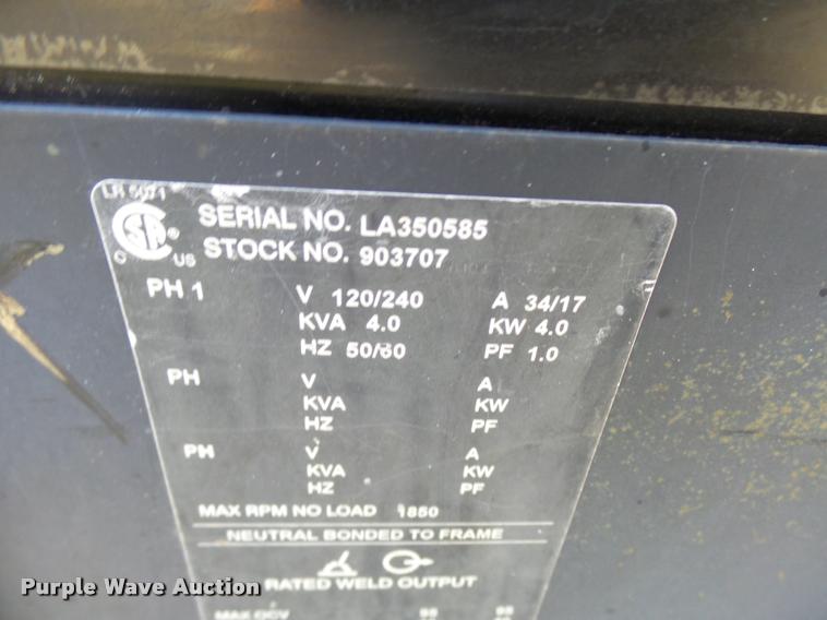 image for item L7181 Miller Big Blue 402D welder/generator