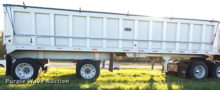 image for item DA3888 1999 Travis T102 end dump trailer