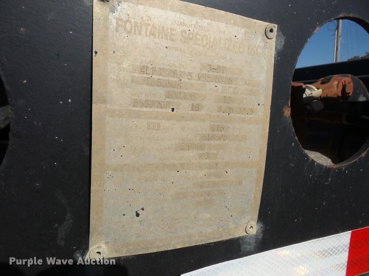 image for item DA3895 1997 Fontaine TB50NGB lowboy equipment trailer