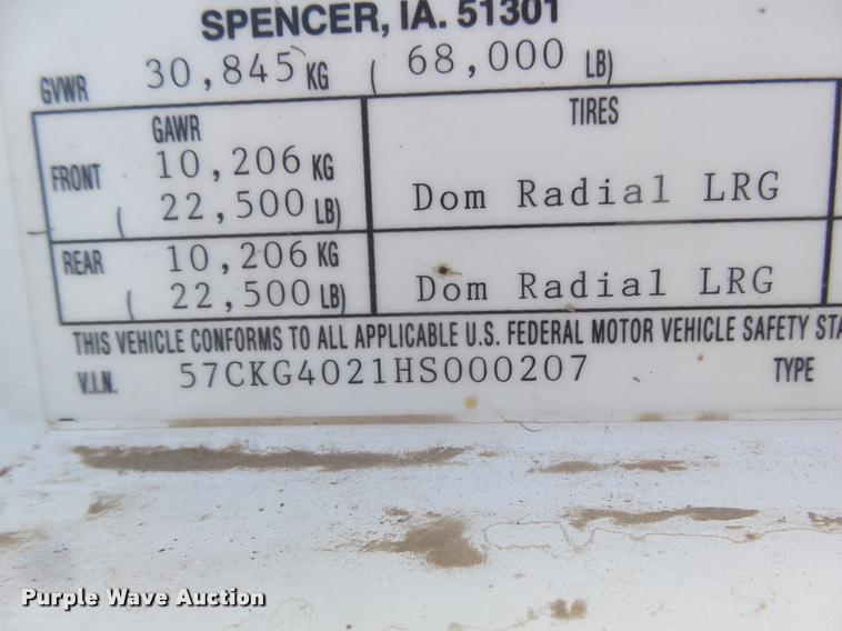 image for item DA4721 2017 Maurer 4022 double hopper grain trailer