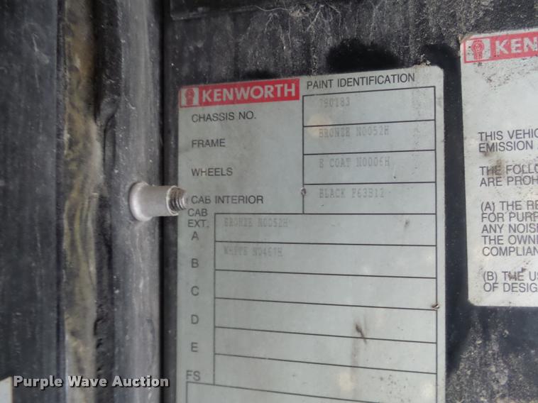 image for item K3441 1998 Kenworth T600 semi truck