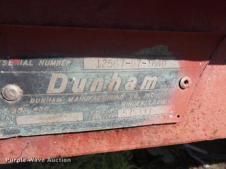 image for item K3724 1979 Dunham flatbed trailer
