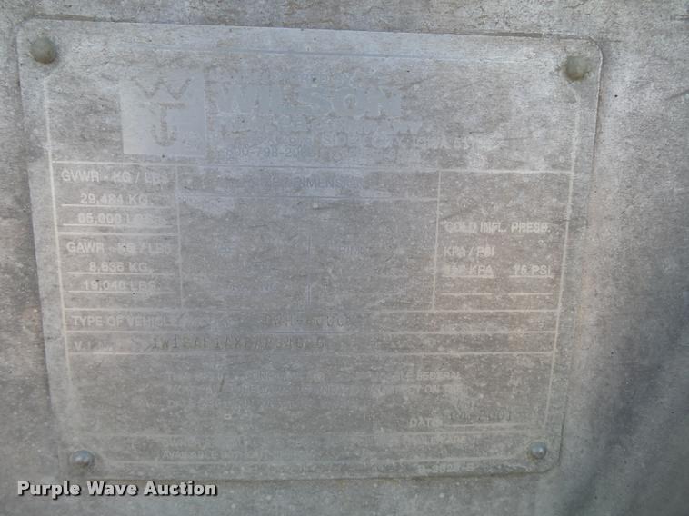 image for item K5121 2002 Wilson DWH400-C double hopper grain trailer