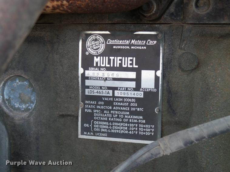 image for item AH9791 1968 Kaiser M39 dump truck