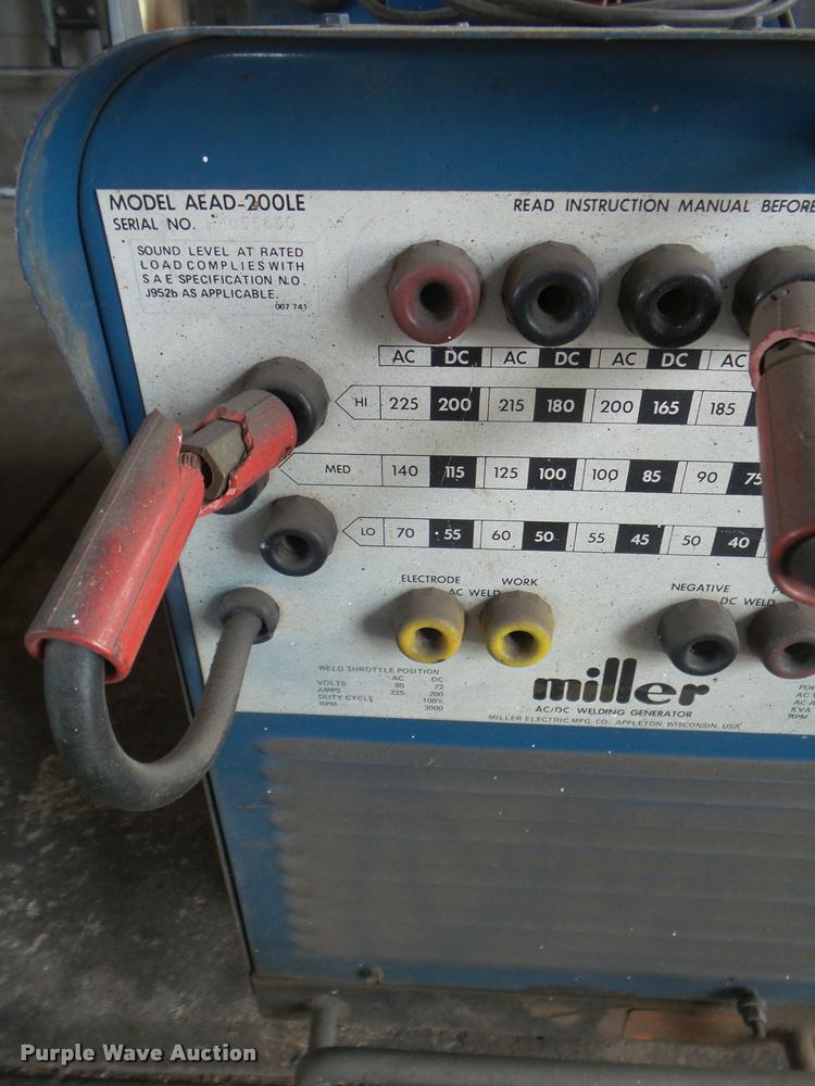 image for item AP9575 Miller 200LE arc welder/generator
