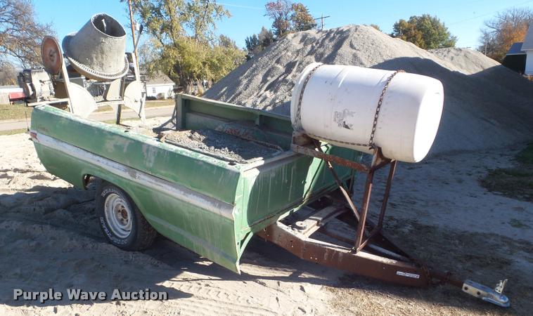 image for item AP9589 Shop built concrete mixer trailer