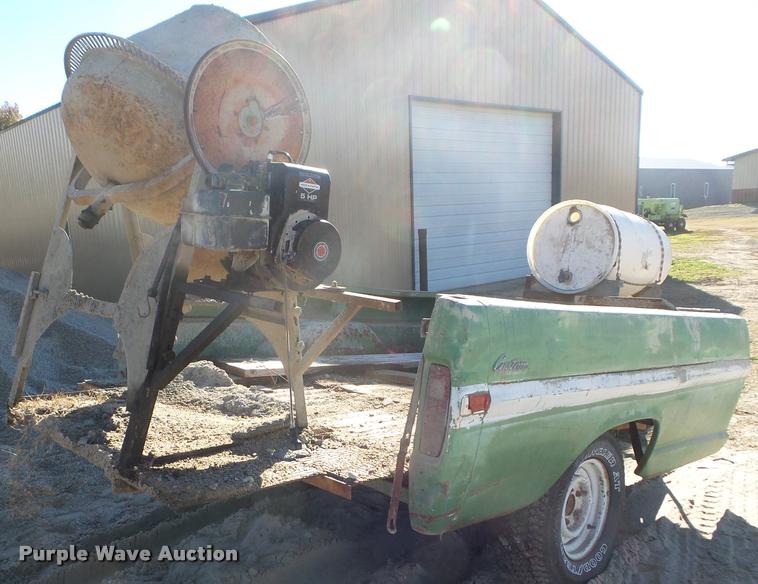 image for item AP9589 Shop built concrete mixer trailer