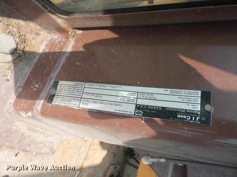 image for item BG9678 Case 580K backhoe