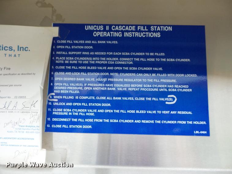 image for item BG9696 Bauer compressors P5 compressed air filling station