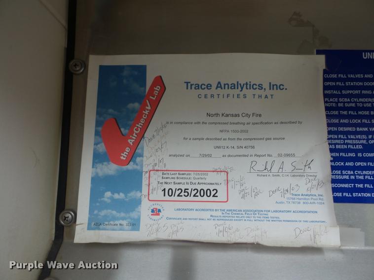 image for item BG9696 Bauer compressors P5 compressed air filling station