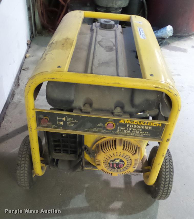 image for item BP9336 Mcculloch 5700 generator