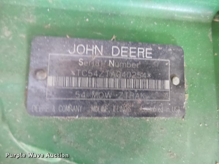 image for item BY9636 John Deere F687 Z-Trak lawn mower