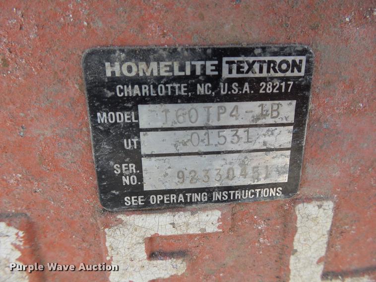 image for item BZ9873 Homelite T60TP2-1B pump