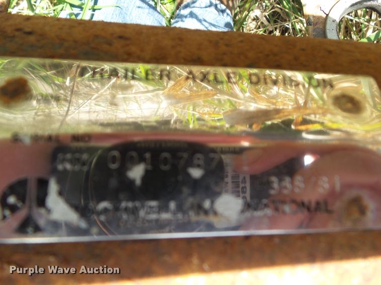 image for item BZ9902 (2) Rockwell International tandem axles