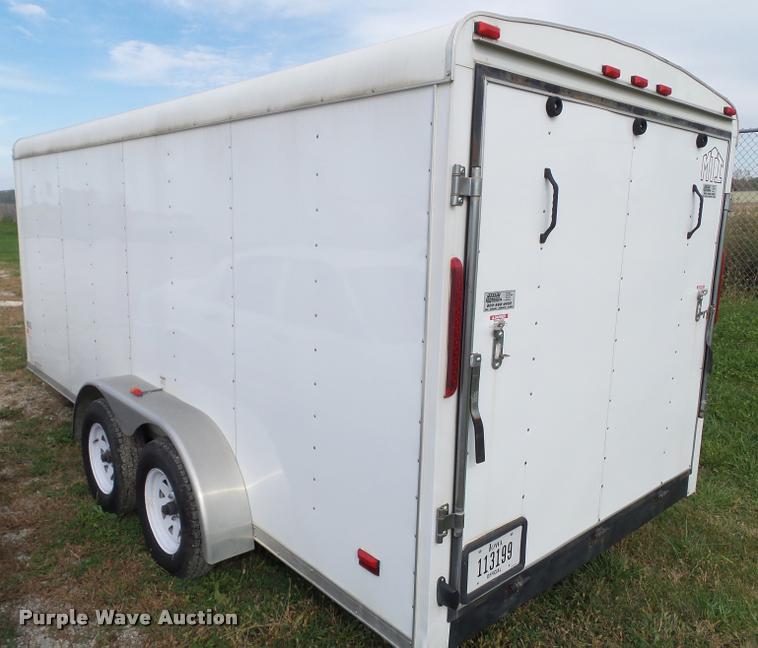 image for item BZ9904 2008 Middlebury MST7X16TA2 enclosed cargo trailer