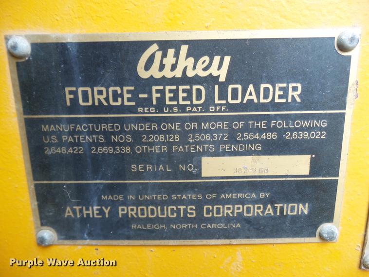 image for item BZ9929 1974 Athey Force Feed loader