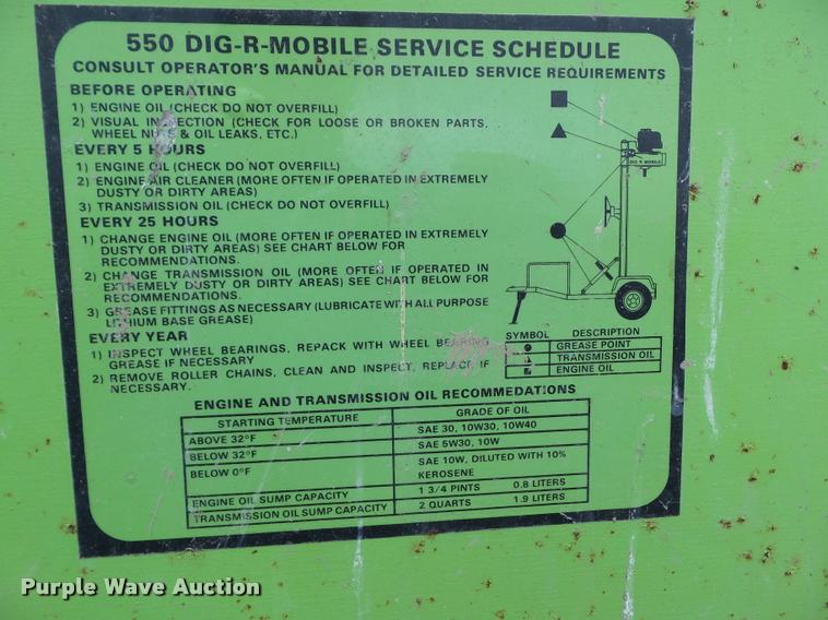 image for item BZ9930 Dig-R-Mobile 550 drill rig