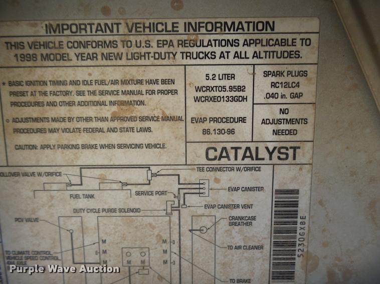 image for item DA4672 1998 Dodge Durango SLT SUV