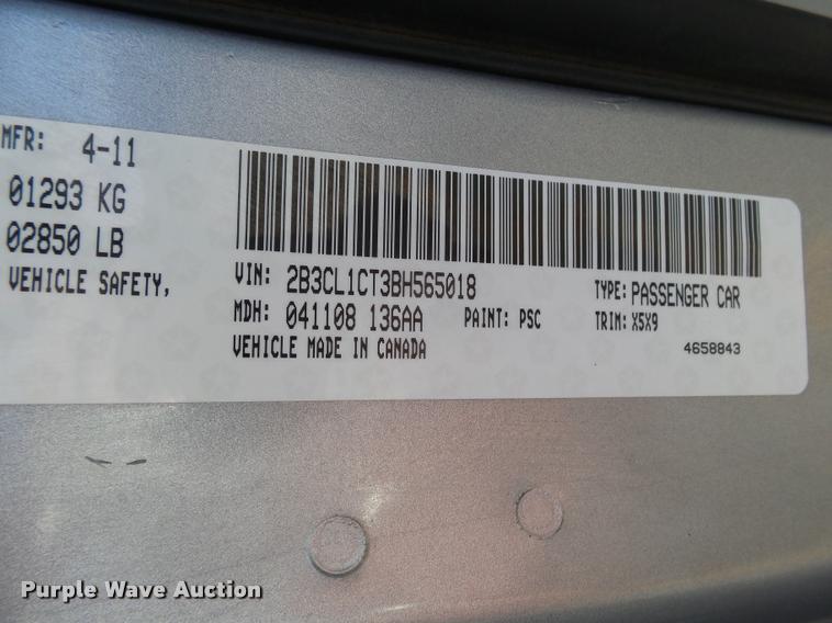 image for item DA4684 2011 Dodge Charger Police