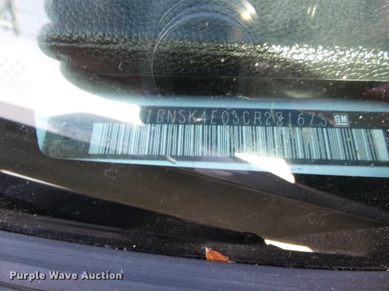 image for item DA4690 2012 Chevrolet Tahoe SUV