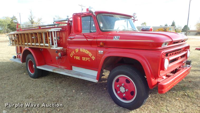 image for item DA5031 1966 Chevrolet C60 fire truck
