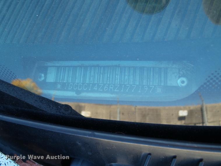 image for item K8072 1994 Chevrolet 1500 pickup truck