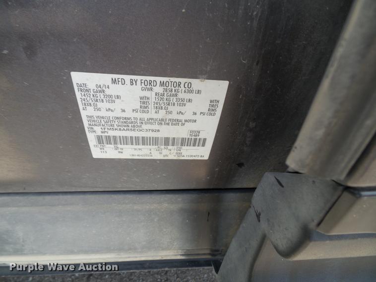 image for item K8141 2014 Ford Explorer Police Interceptor Utility SUV