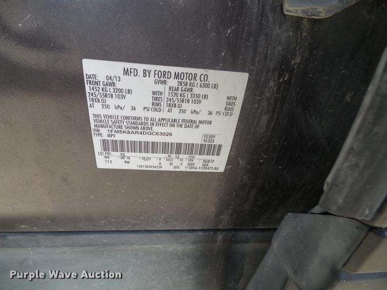 image for item K8142 2013 Ford Explorer Police Interceptor Utility SUV