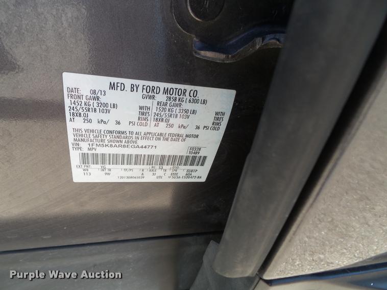 image for item K8143 2014 Ford Explorer Police Interceptor Utility SUV