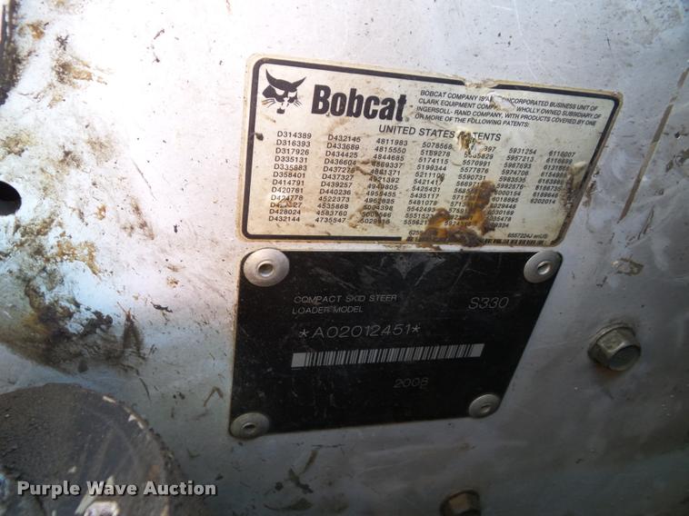 image for item K8148 2007 Bobcat S330 skid steer
