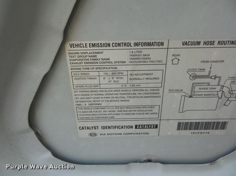 image for item L4292 2001 Kia Spectra