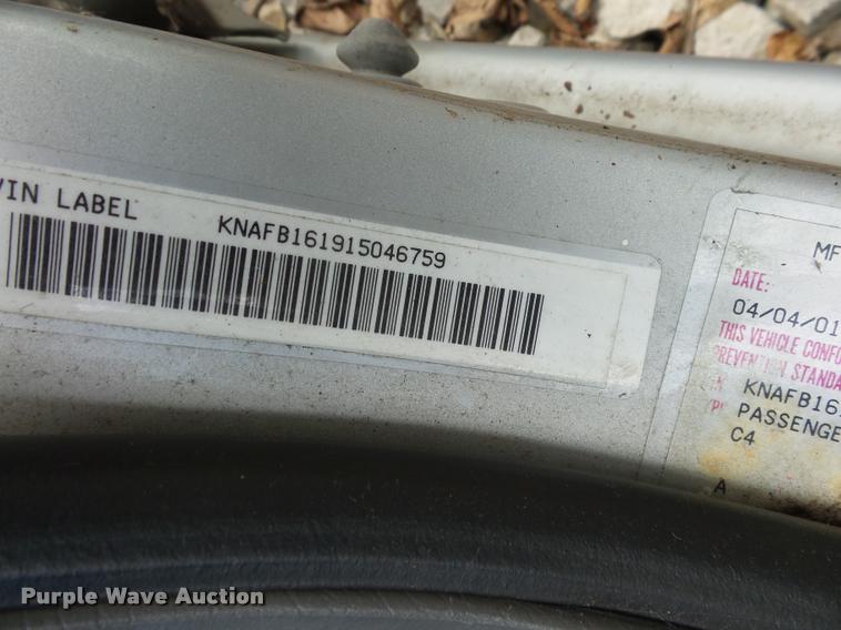 image for item L4292 2001 Kia Spectra
