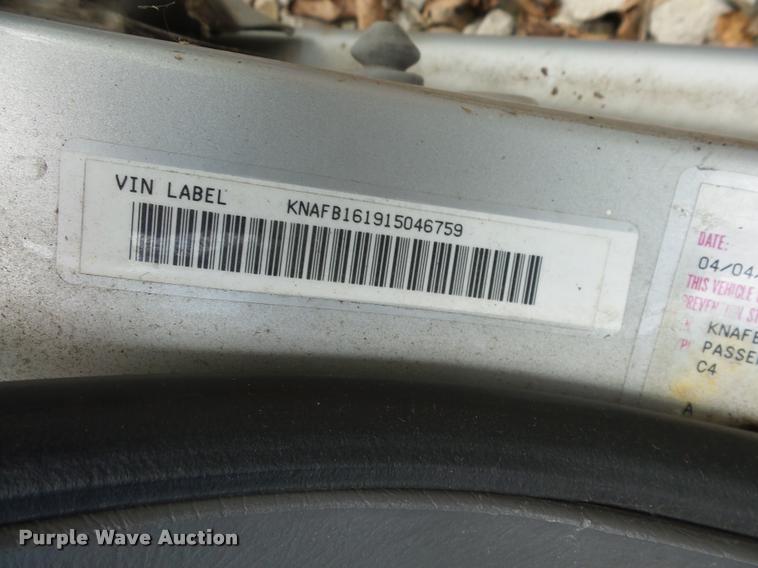 image for item L4292 2001 Kia Spectra