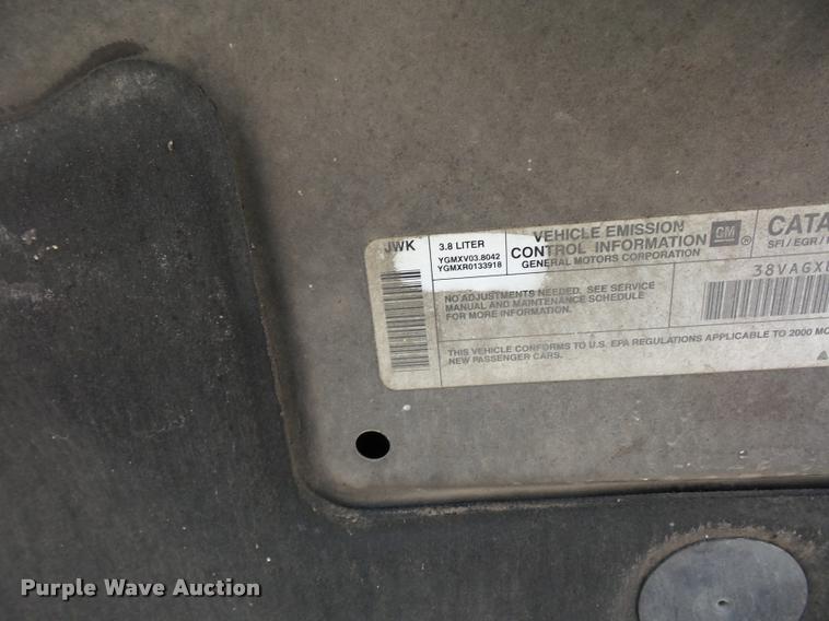 image for item L4307 2000 Pontiac Grand Prix