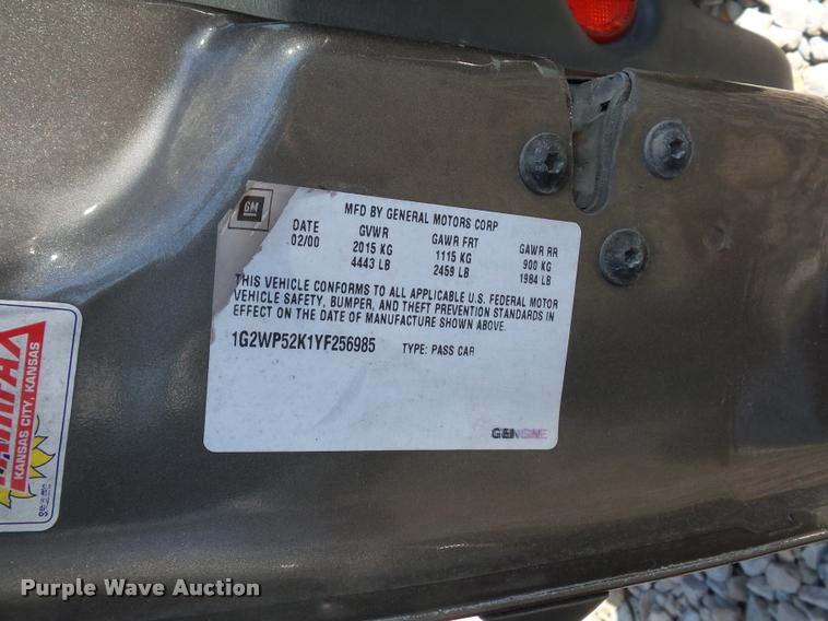 image for item L4307 2000 Pontiac Grand Prix