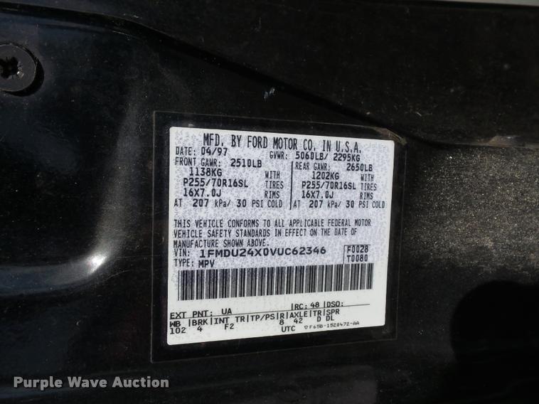 image for item L4320 1997 Ford Explorer SUV