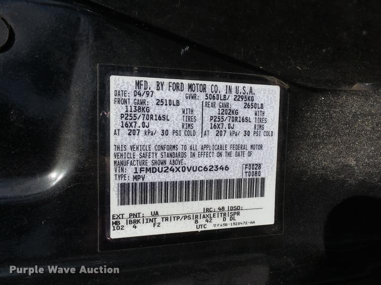 image for item L4320 1997 Ford Explorer SUV