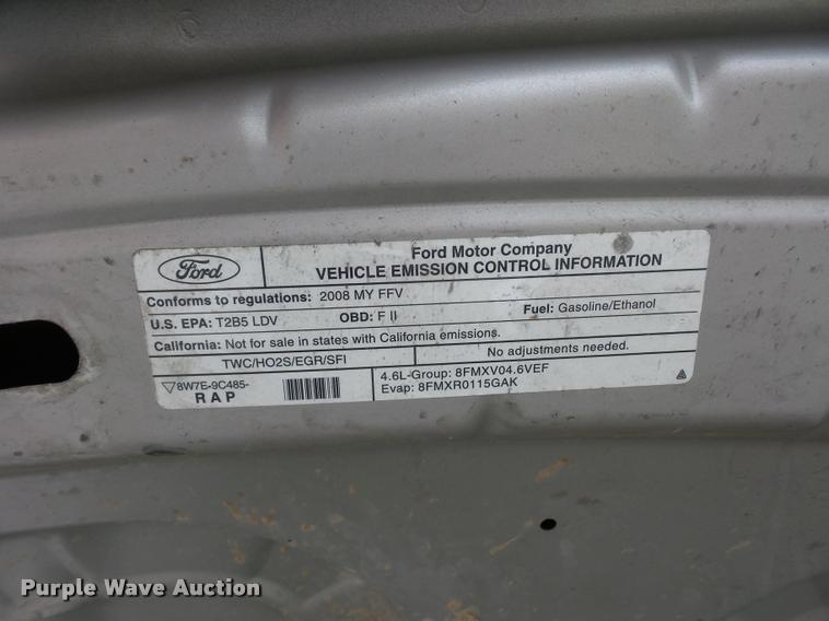 image for item L7121 2008 Ford Crown Victoria Police Interceptor