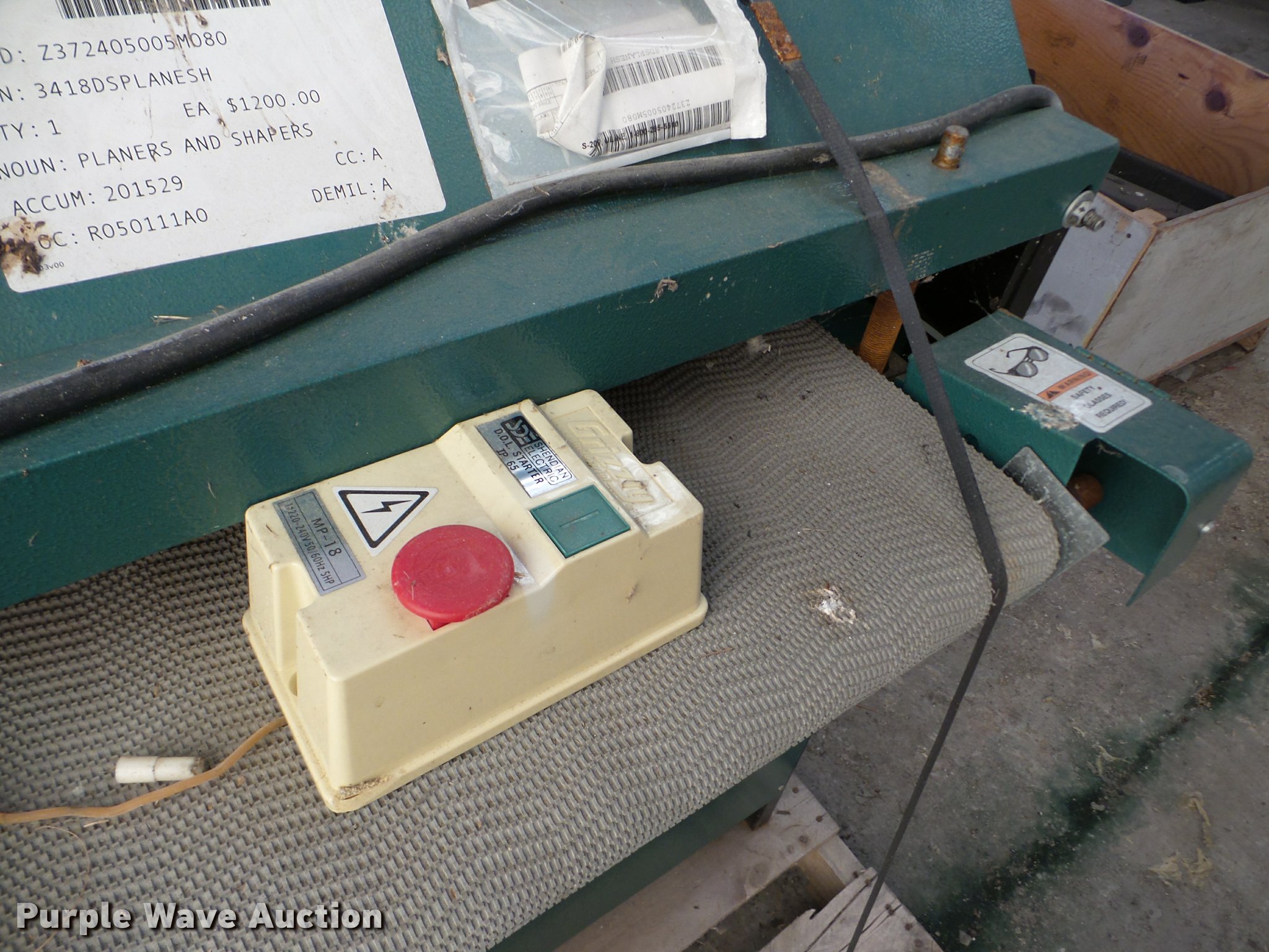 2006 Grizzly G1066R drum sander in Salina, KS Item BR9032 sold