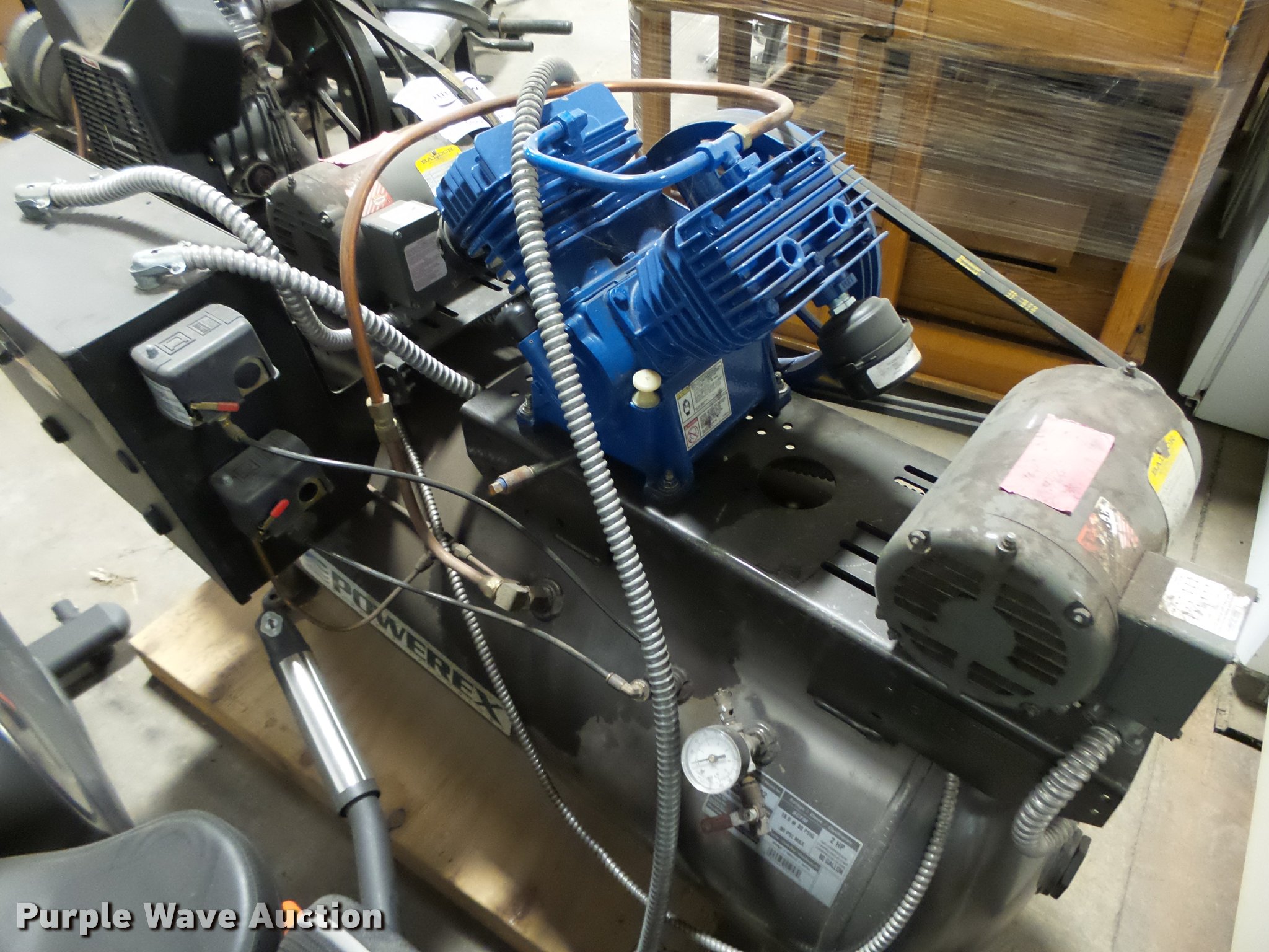 Powerex air compressor in Des Moines, IA Item K1392 sold Purple Wave