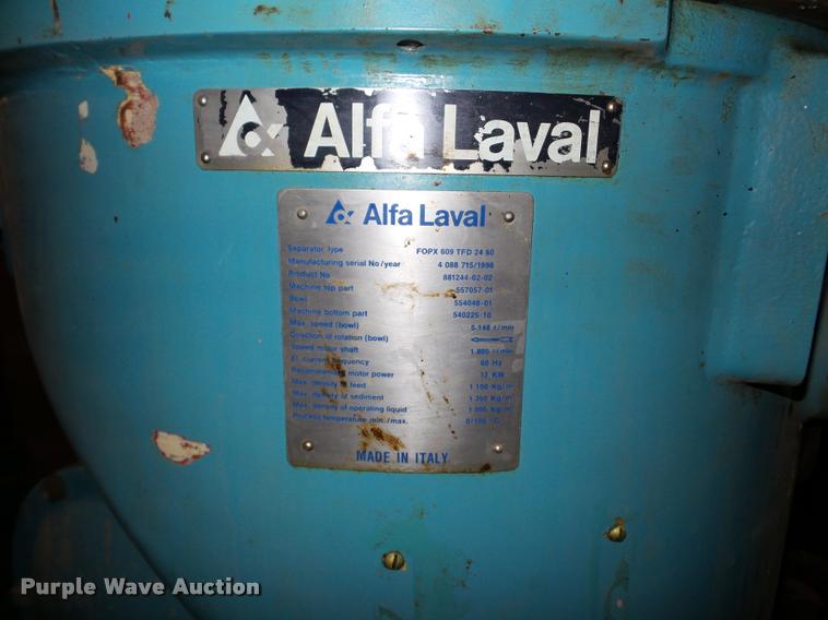 image for item DA4800 Alfa-Laval centrifuge