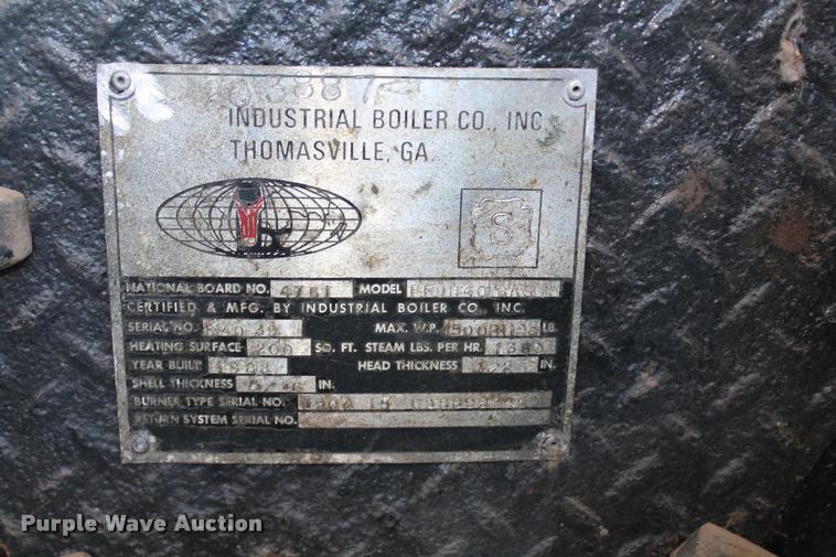 image for item DA4906 Industrial Boiler Company Inc. boiler with container
