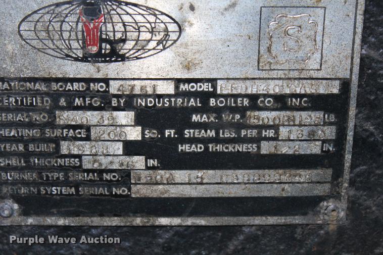 image for item DA4906 Industrial Boiler Company Inc. boiler with container