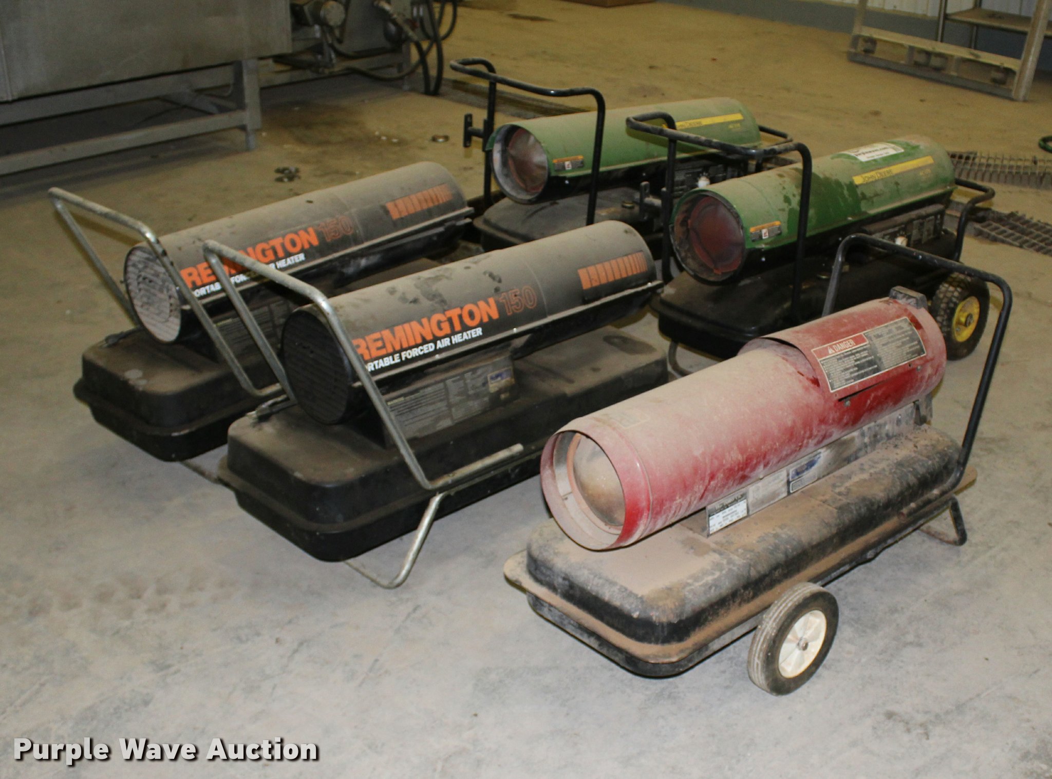 5) shop heaters in Dimmitt, TX | Item DA4807 sold | Purple Wave