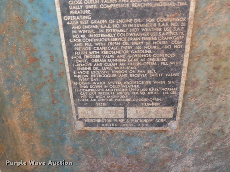 image for item BU9800 Worthington Blue Brute 60 air compressor