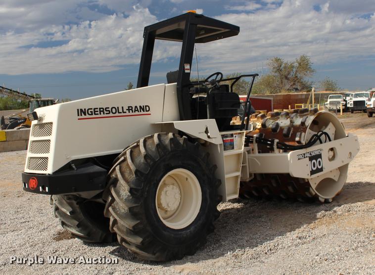 image for item DB0010 2001 Ingersoll Rand SD-100F single drum vibratory roller